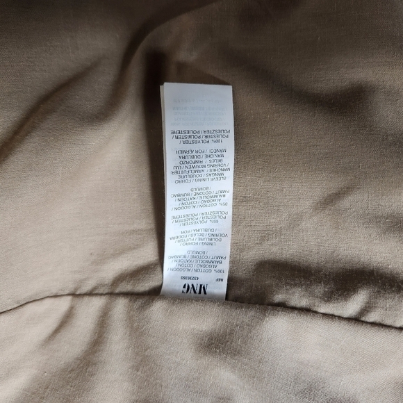 Mango MNG Womens Tan Utility Jacket-Size M (NWT) - Picture 12 of 13